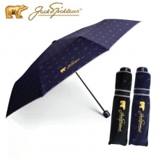 잭니클라우스 3단 컬러엠보바이어스 우산