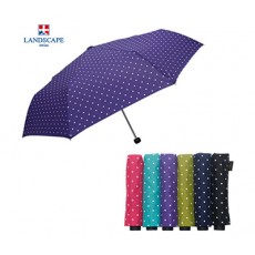 랜드스케이프 3단수동 도트 우산