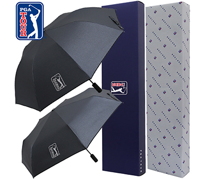 PGA 2단자동 3단7k완전자동 블랙메탈 우산 세트
